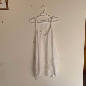 Silk White Tank Top Dress